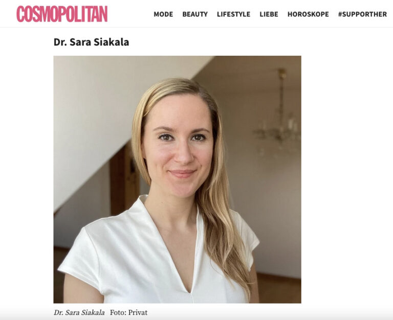 Dr. Sara Siakala, Gründerin und Geschäftsführerin von hatefree, nominiert für den Cosmopolitan Support Her Award 2022